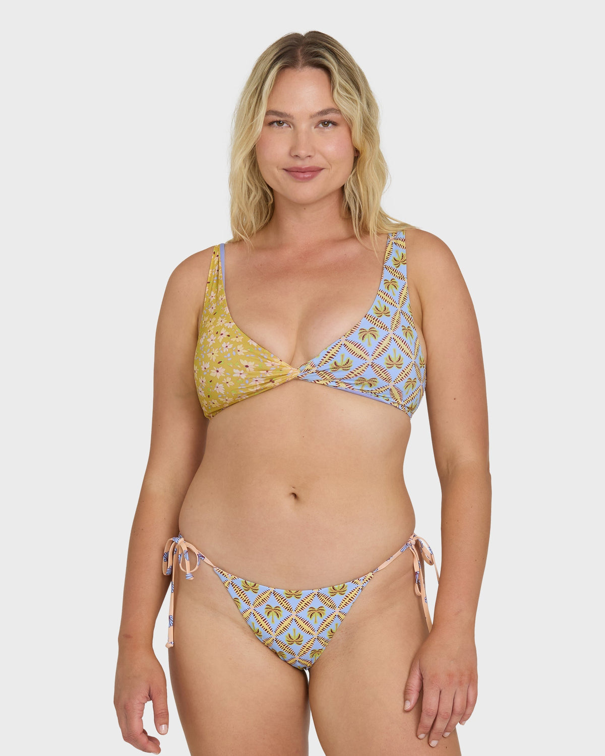 Soul Stoke Twist Tank Swim Tank Bikini Top - Twilight Blue